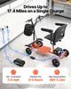 Scooter elettrico pieghevole a 4 ruote per adulti e anziani, Scooter elettrico con capacità di carico 120 kg, Sedia a rotelle da viaggio all-terrain con batteria al litio da 48V