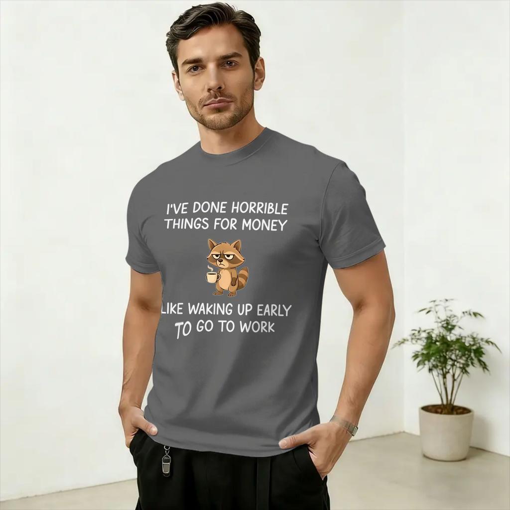Cool IVE DONE HORRIBLE THINGS FOR MONEY TShirts for Unisex Crewneck 100 Cotton T Shirts Short Sleeve Tee Shirt Graphic Tops