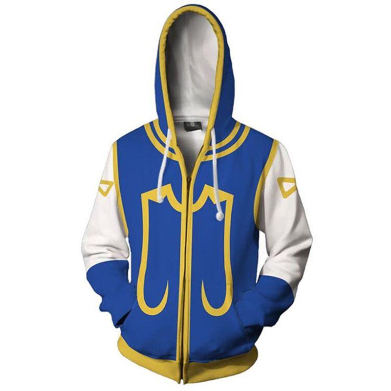 Hunter Hisoka Hunter Killua Zoldyck Zipper Jacket Cosplay Costume Hoodie Coat