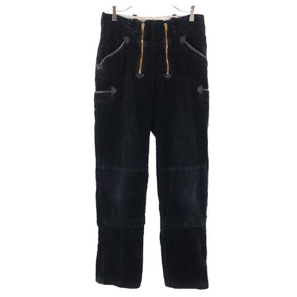 VINTAGE Black Corps Corduroy pants GR90 black Logger Pants Men's Used