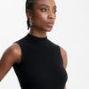 Lekasha Women's Cashmere Sleeveless Slim-Fit Sweater, Spring/Summer Wool Knit Base Layer, Half-High Neck.