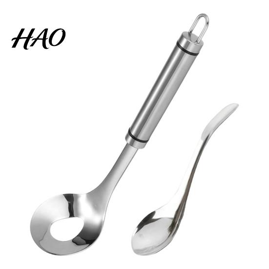 Einfach zu greifender Fleischbällchenlöffel, Edelstahl-Herstellerlöffel, Rutschfestes ergonomisches Design mit langem Griff, Professionelles Fleischbällchen-Werkzeug für Fischbällchen und