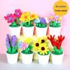 Children's Day DIY Art Kit: Twist Stick Bouquet & Potted Plant