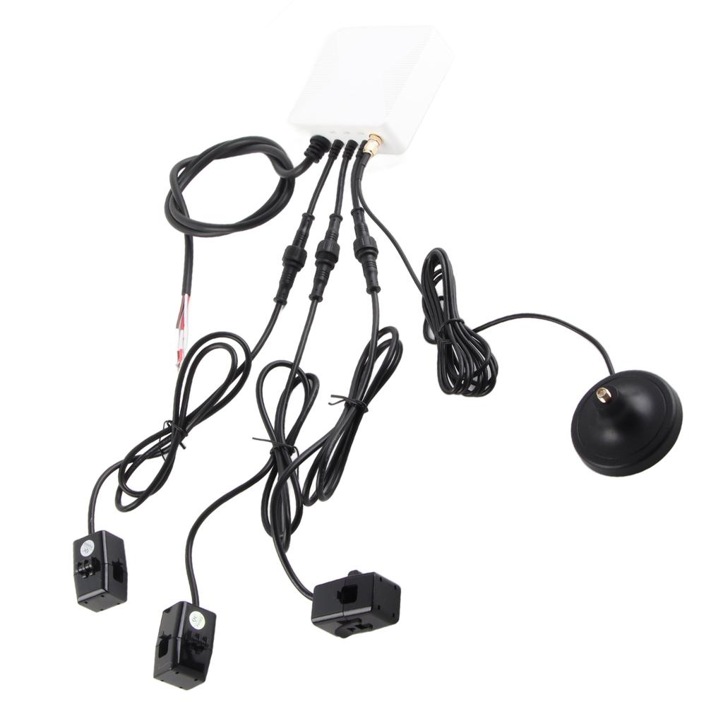 3-fazowy inteligentny monitor energii z 3 czujnikami prądowymi 200A na poziomie obwodu Domowy licznik energii elektrycznej WiFi 100?240V