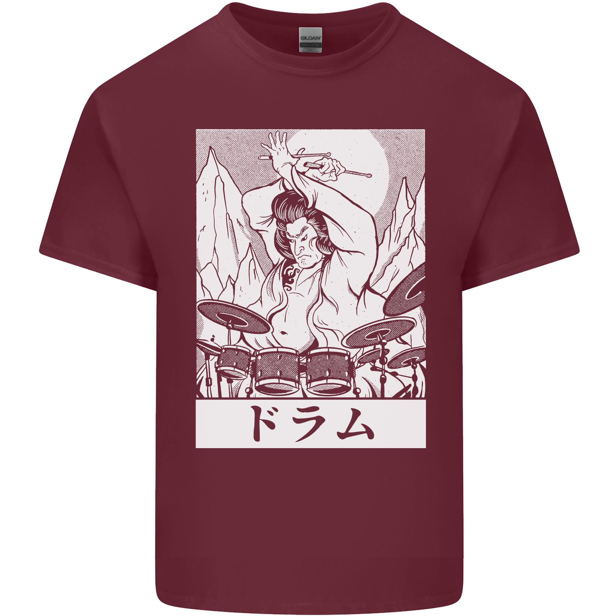Sumo Wrestler Drummer Drumming Drums Unisexs Light Cotton TShirt S