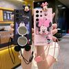 Applicable To Samsung A53 Mobile Phone Case A33 Minnie Mickey Mirror A13 Cute S22Plus Cartoon Lanyard Soft