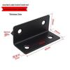 Stainless Steel L-Shaped 6-Hole 90° Angle Bracket for Shelves, Tables, and Chairs