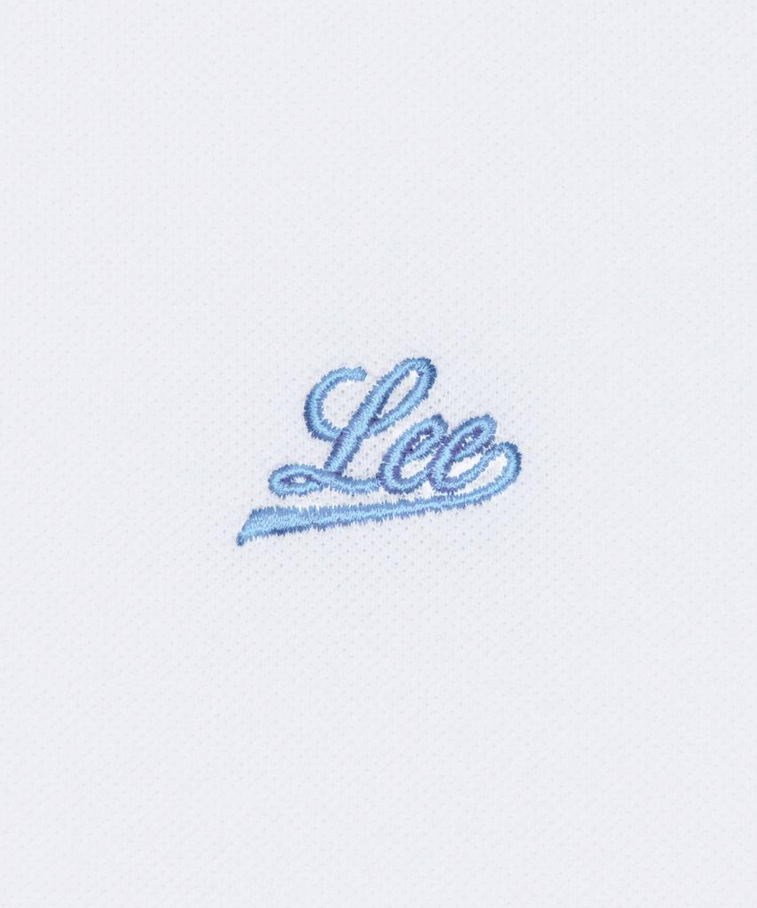 LEE Women Pique Collar Crop T-Shirt White