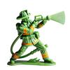 Green Fireman Figurine Mini Firefighter Soldier Resin Statue Sculpture Model Toy Home