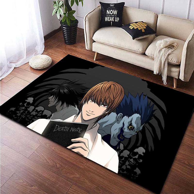 Death Note Gebied Tapijt Grote Tapijt Tapijt Voor Woonkamer Kid Slaapkamer Decoratie Kinderen Spelen Floor Mat Comic Anti-Slip