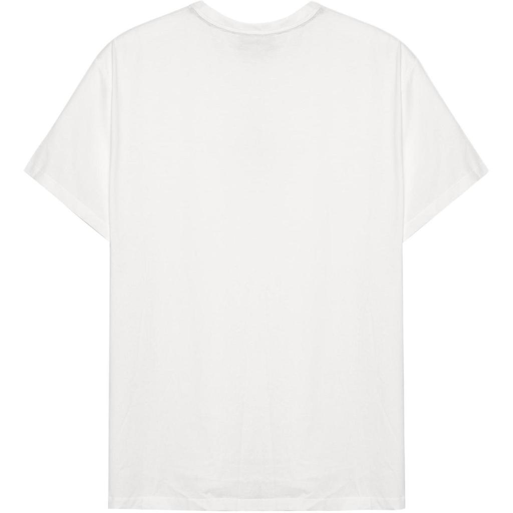 Burberry T Shirts Men's White Crew Neck Moderate Straight Fit 80268541