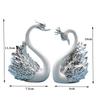 2 Stück Schwan Mini Figur Home Decor Statue Geschenk Auto Innendekoration Moderne Skulptur Hochzeitstorte Liebe Topper Dekoration