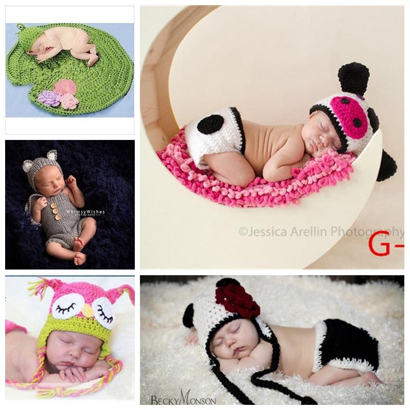New 100-day Baby Photo Costume Full Moon Korean Style Knitted Creative Art Photo Baby Costume