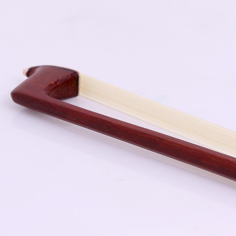 Eight-Sided Performance Violin Bow with White Horsehair