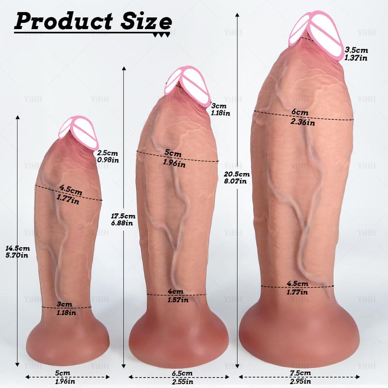 Realistic Dildo Anal Skin Feeling Sex Toys for Women Men Butt Plug Anal Dilation G-spot Prostate Massage Big Dick Sex Products