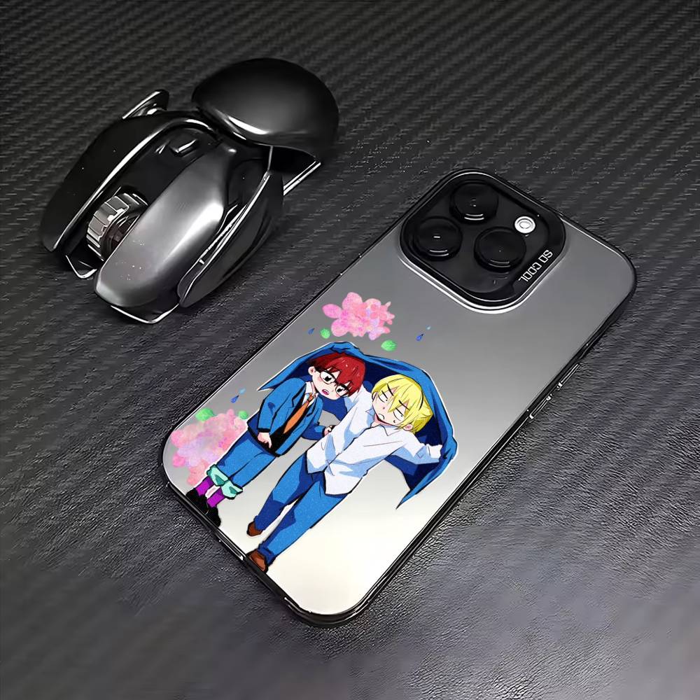 O-Oblivion Anime Battery Phone Case For iPhone17,16,15,14,13,12,11 Plus,Pro Max Colored Silver Plated Inside Cover