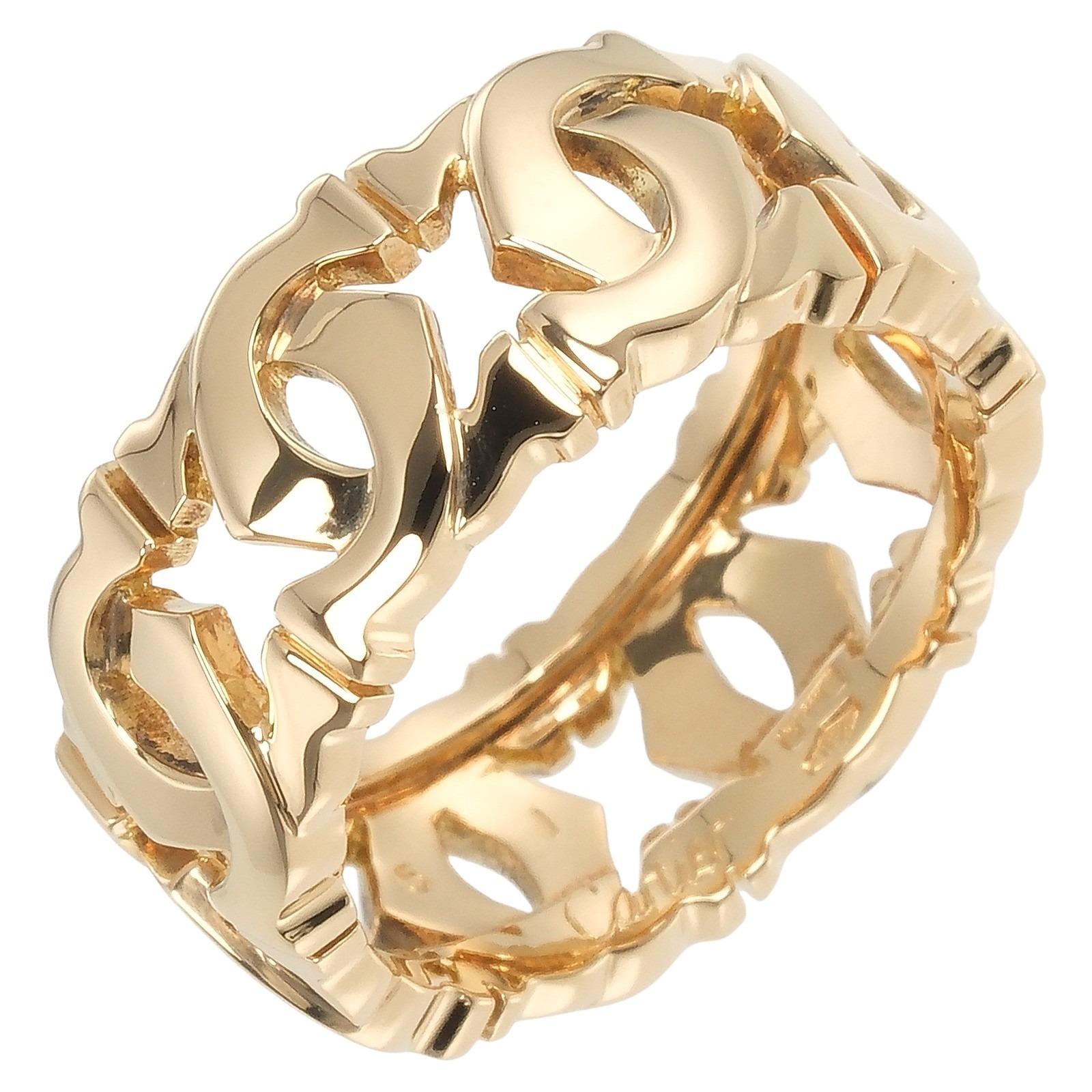 

CARTIER Entrelaces Ring K18 yellow gold #5.4(US Size) 7.45g Women Used