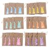 24pcs Easter Egg Storage Bags 15x10cm Burlap Candy Gift Pouches for Holiday Decor