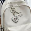 Lovely  Butterfly Heart Mirror Keychain Perfect For Keys Bags And Earphones Trendy Phone Ornament for Women