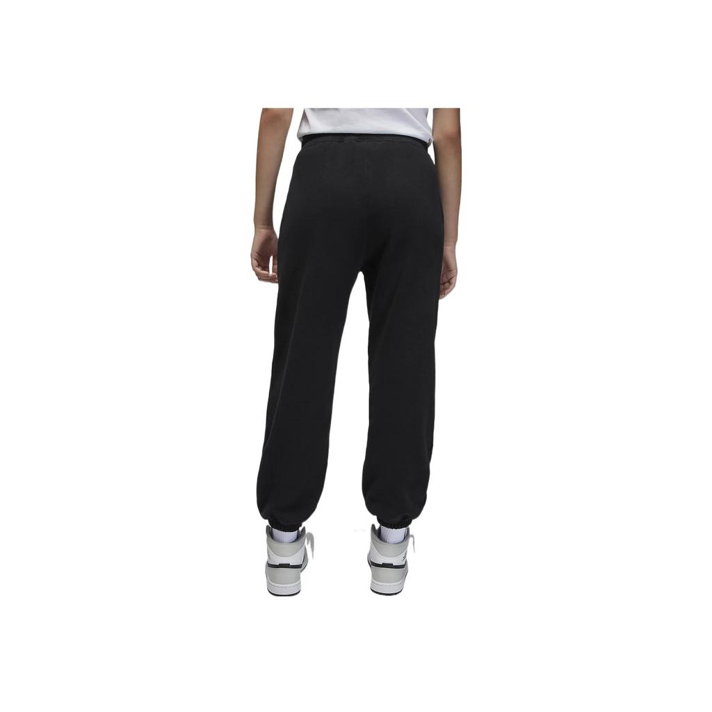 Jordan Fleece-Lined Joggers With Elastic Drawstring And Logo Patch Side Pockets Women Bottoms Black DQ4608-010