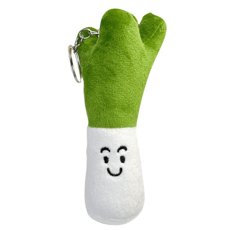 

Soft Garlic Plush Backpack Keychain Pendant for Unique Bag Decoration Colorful Keyring Charm Cartoon Shoulder Bag