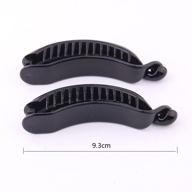 

Новейшая Мода Заколка для волос Банан Rena Chris для Леди Черный Пластик Зубцы Заколка для волос Держатель для хвостика Красота Волос Заколки для волос 9см two pieces