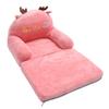 Foldable Sofa Cute Cartoon Shape Comfortable Multifunctional Kids Couch Fold Out for Home Kindergarten 2 Folds