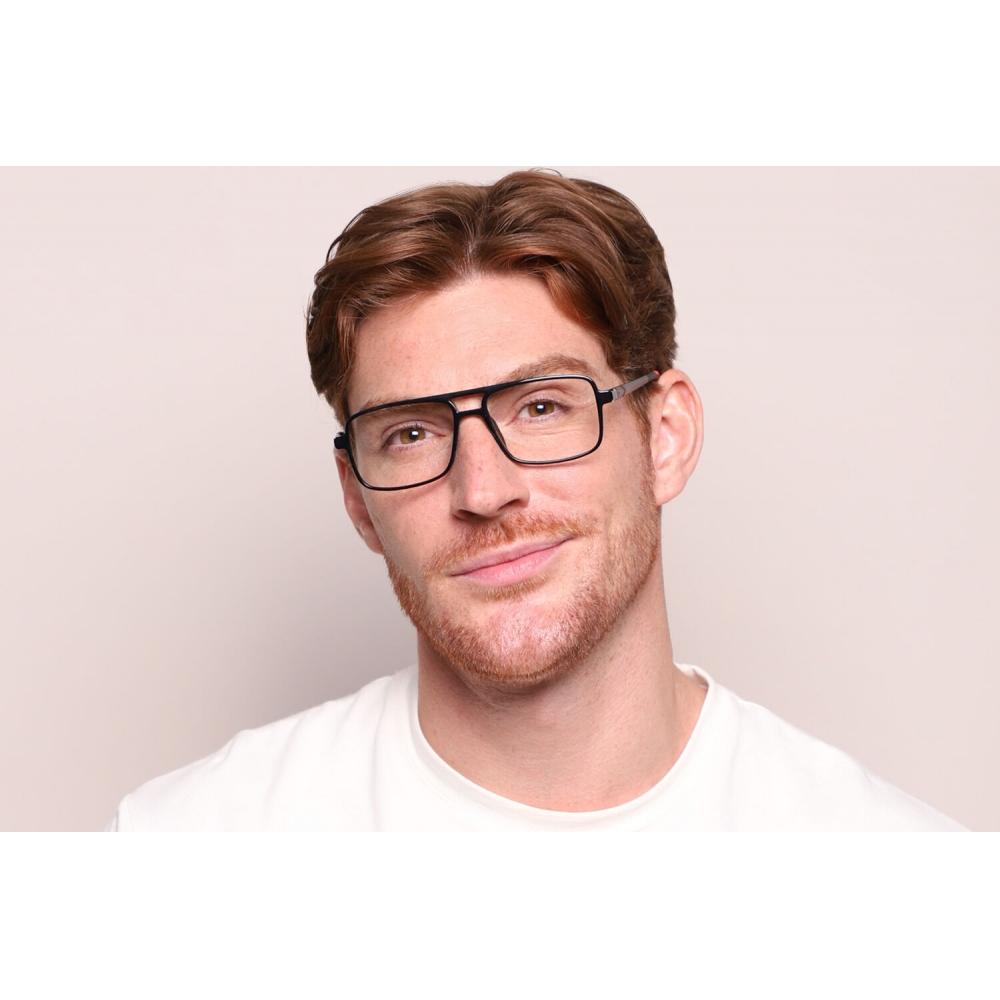 Full Rim Pilot Shiny Black Smartbuy Collection Hilarion M7038 C1 Fashion Unisex Eyeglasses