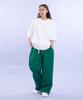CREAM SODA LAB Blank All Season Wide Elastic Pants Green