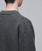 Musinsa Standard Oversized Ribbed Collared Cardigan [Medium Grey]