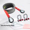 Car Tow Strap 3M 5Tons Outdoor Emergency Tow Ropes Off Road 4x4 Accessories Nylon Emergency Rescue Trailer Straps Pulling Ropes