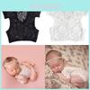 Baby Girl Boy Lace Romper For Newborns With Nylon Fabric And Short Sleeves Perfect For Photography Sessions