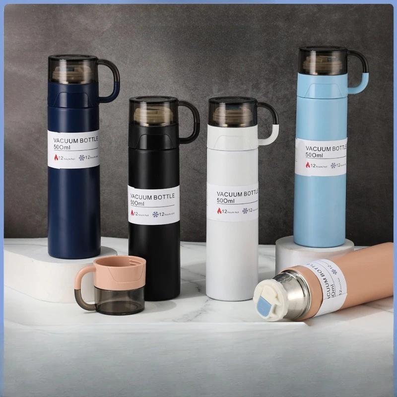 500ml High End Business Gift Set Insulated Bottle 304 Stainless Steel Thermos BottleTea Brewing Companion Hand Gift Water Cup