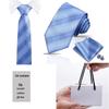 Men's High-End Polyester Tie & Pocket Square Set for Weddings and Formal Wear