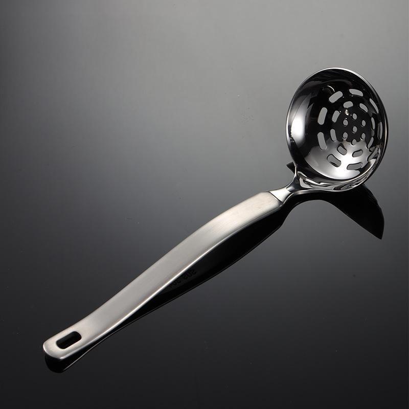 ZISIZ Stainless Steel Hot Pot Soup & Slotted Spoon Set