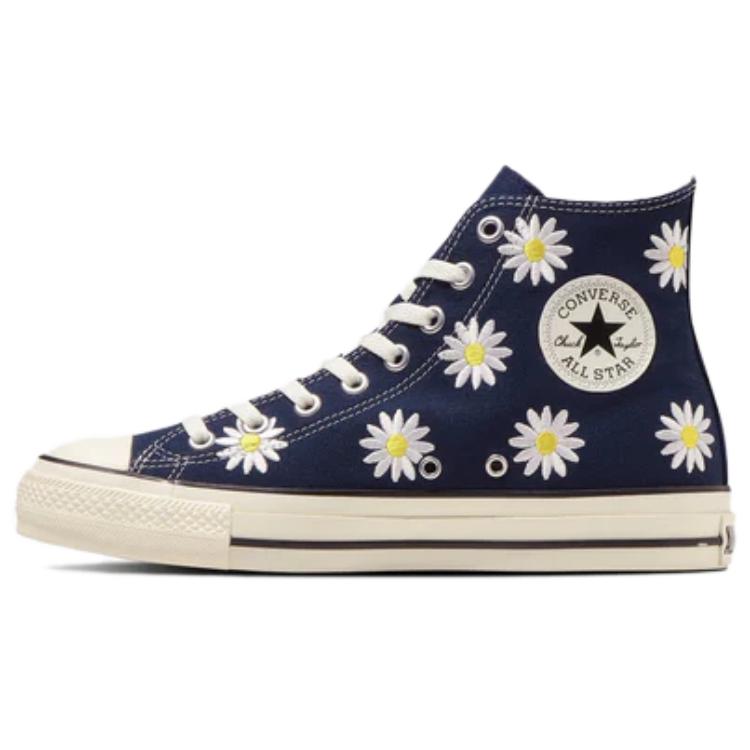 Converse All Star® Daisyflower Hi Comfortable Versatile Durable High-Top Canvas Shoes Unisex sneaker Blue White 31311230 38