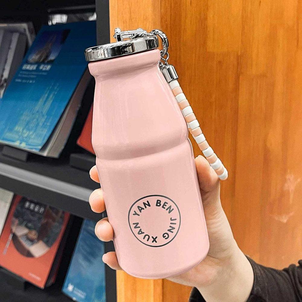 Handgehaltene isolierte Tasse Anti-Rutsch-Kaffeebecher Tragbarer Taschen-Milchbecher für Frauen Mädchen