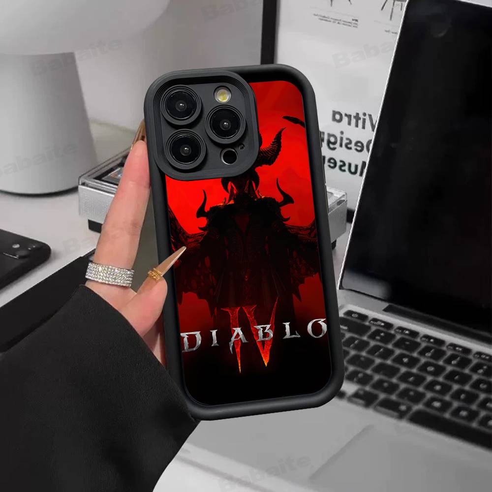 Classic Action D-Diablo Game Phone Case For IPhone 11 12 13 16 15 17 14 Pro Max Soft Funda Silicone Cover