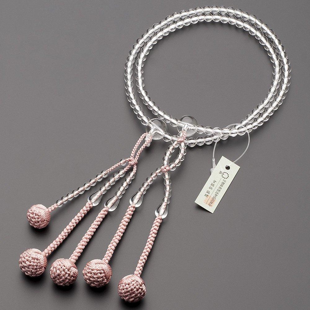 Buddhist Altar Shop Takita Shoten Prayer Beads Nichiren Sect Authentic Prayer Beads Genuine Crystal 8 Dimensions Pure Silk Hanabon Tenbo Kyoto Prayer