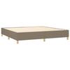 Maison Exclusive - Sommier à lattes de lit avec matelas Taupe 200x200 cm Tissu