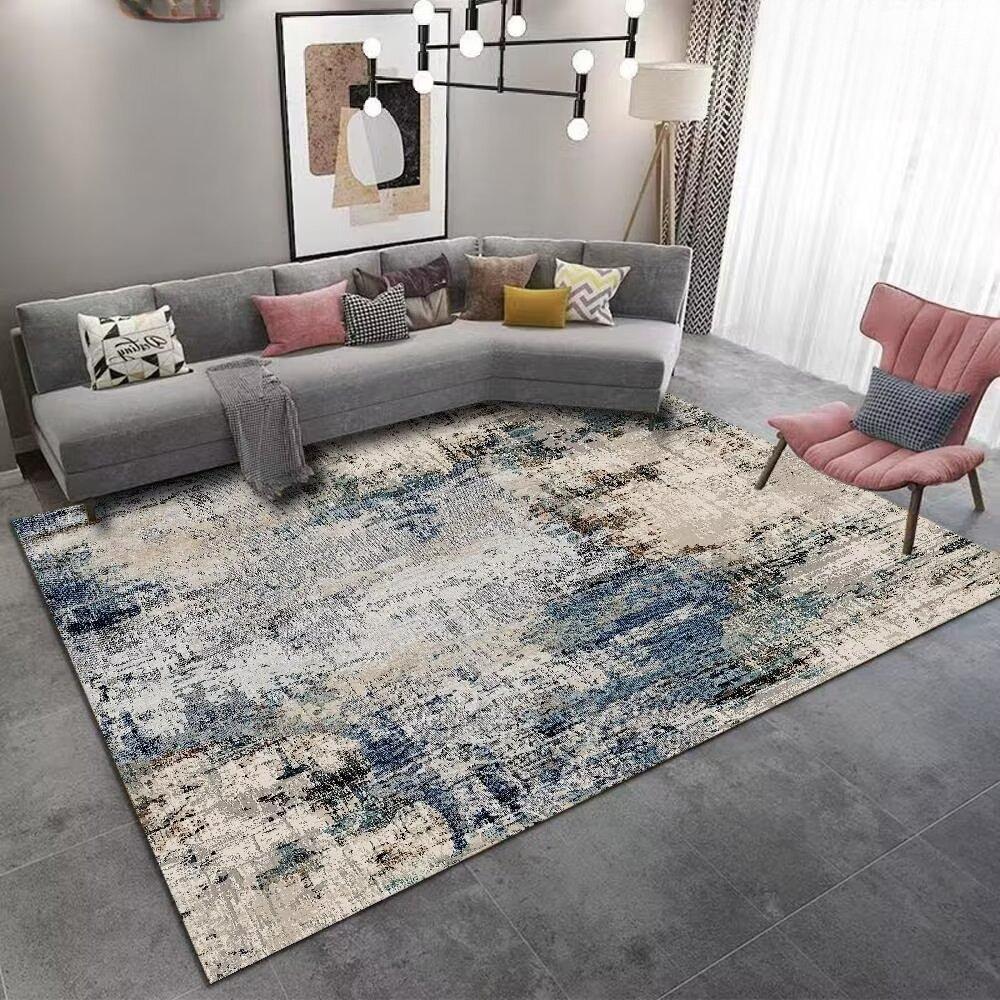 Nordic Abstract Carpet Living Room Ink Splash Area Rug Large Bedroom Decoration Home Rugs Washable Entryway Doormat Bath Mat