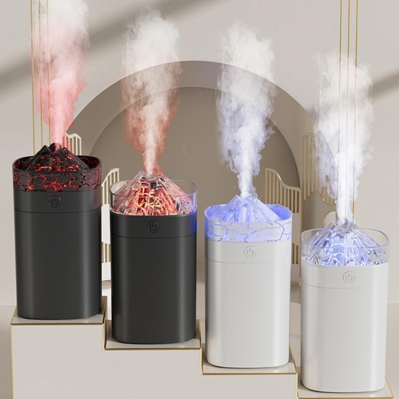 Simulated Flame Essential Oil Diffuser with Light Flame Aromatic Diffuser Aromatic Diffuser for Home Bedroom Office