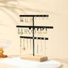 Metal Earrings Display Stand 52 Holes Necklace Bracelet Anklet Stud Holder  Desktop