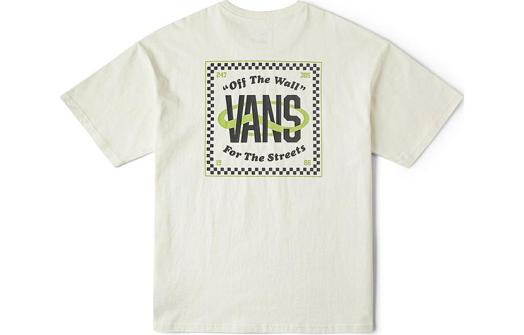 Vans T Shirts Unisex Ecru Crew Neck Moderate VN000GS1FS8