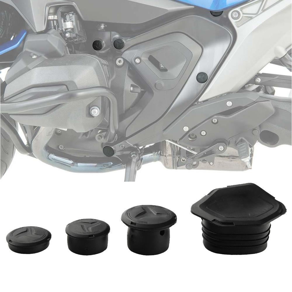 Motorcycle Frame Hole Cover Frame End Cap Set For BMW R1300GS  R1300GS Adventure
