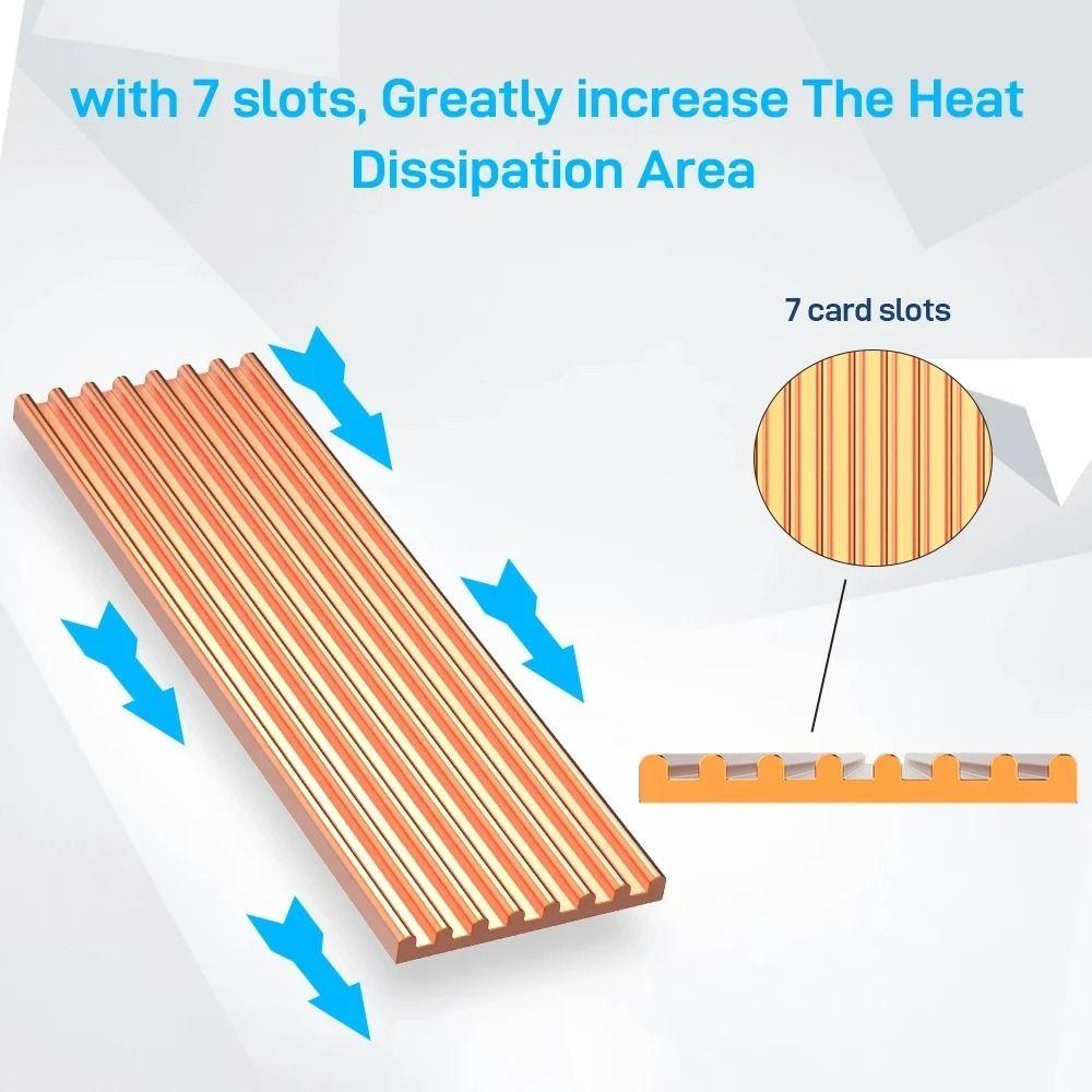 Aluminum Alloy SSD Heat Sink Heatsink Heat Dissipation Set Professional SSD Cooler