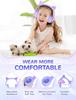 iClever Kids' Bluetooth Headphones, Cat Ear LED Light-Up Wireless Kids Headphones with Volume Limiting (7485 dBA), 45 Hours of Playtime, and Mic for