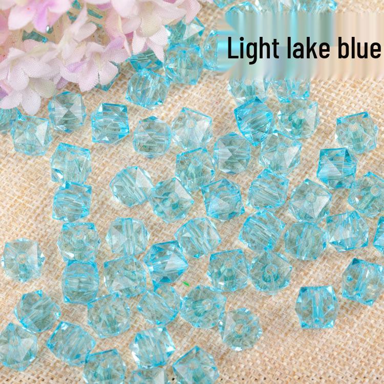 Transparent Square Acrylic Beads for DIY Handmade Beading, 8mm-12mm, Loose Beads, Paper Towel Holder Accessory