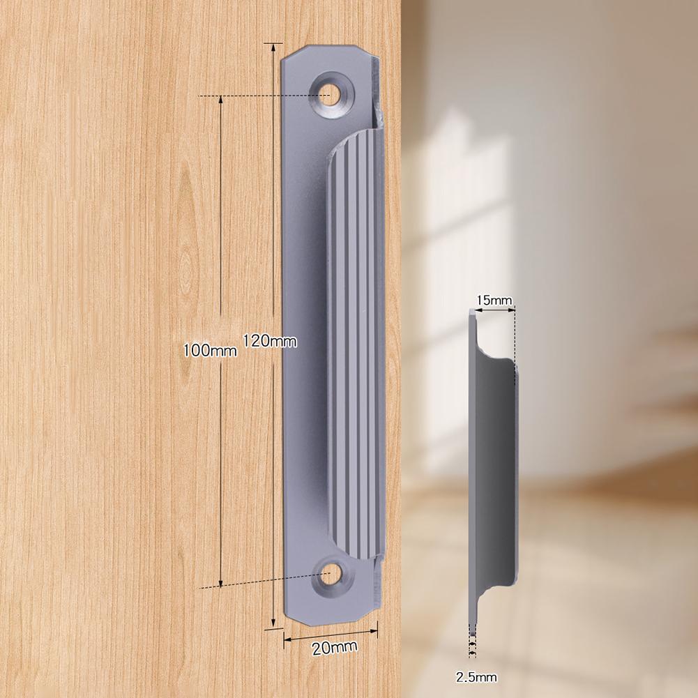 4 SZT. Uchwyty do drzwi przesuwnych Ze stopu aluminium Pociągnij Popchnij Uchwyt drzwi Okno Szafa Uchwyty do drzwi balkonowych Okucia meblowe