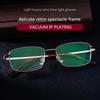Men Titanium Alloy Glasses Frame Fashion Male Square Ultralight Eye Myopia Prescription Anti-Blue Light Photochromic Eyeglasses